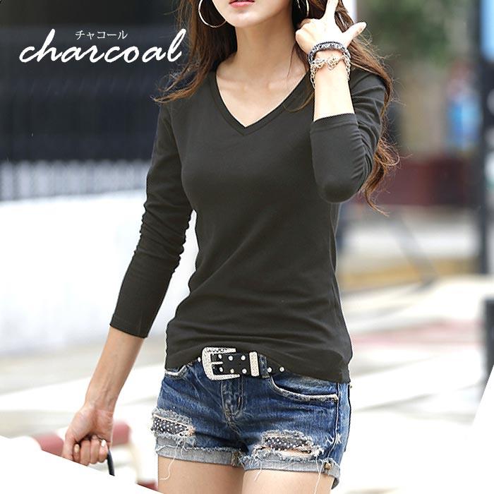 1枚1290円!2枚購入クーポンで]トップス カットソー ロンt レディース