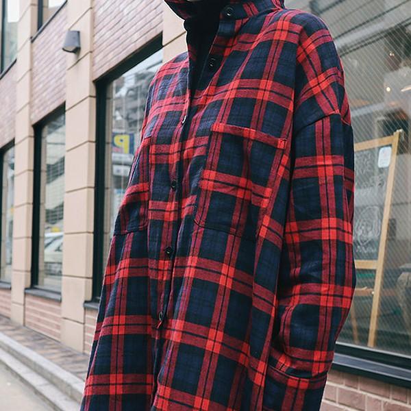 シャツワンピース シャツワンピ 羽織 シャツ 2way レディース 秋 冬 長袖 ロング チェック おしゃれ ゆうパケット送料無料 郵3 V133 V133 Inbloom 通販 Yahoo ショッピング