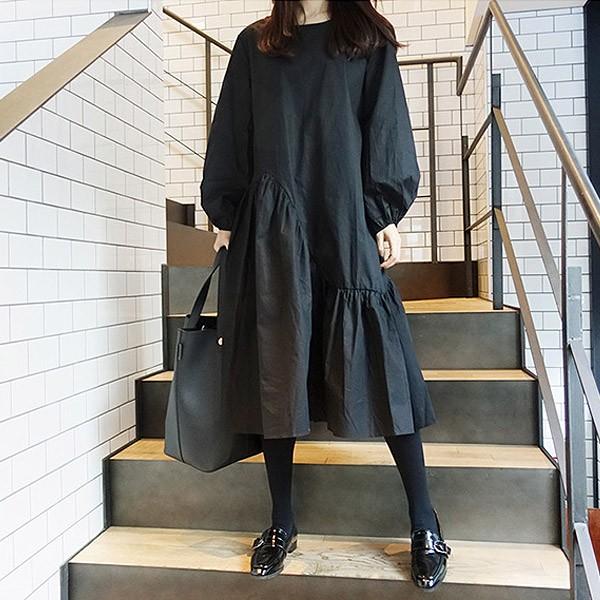 デザイン ワンピース バルーン袖 フリル フレアワンピース 体型カバー レディース ゆうパケット送料無料 郵2 W498 W498 Inbloom 通販 Yahoo ショッピング