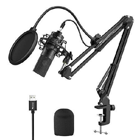 卸し売り購入 USB Fifine Streaming & Stand Arm with Mic Studio Condenser Kit, Microphone マイク本体