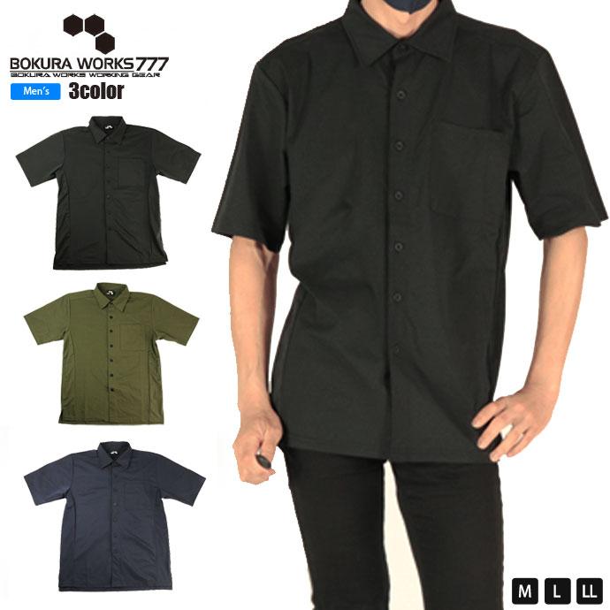 ボ*ー様 【即完売品】Golfickers Twinhurst ストレッチシャツ ニットワークシャツ ボクラワークス BOKURAWORKS メンズ 3369