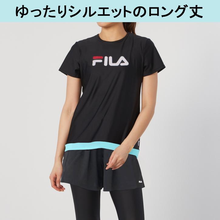 フィットネス水着 フィットネス水着レディース セパレート 体型カバー 大きいサイズ フィットネス水着ブランド フィットネス水着フィラ レディース 半袖 | FILA | 16
