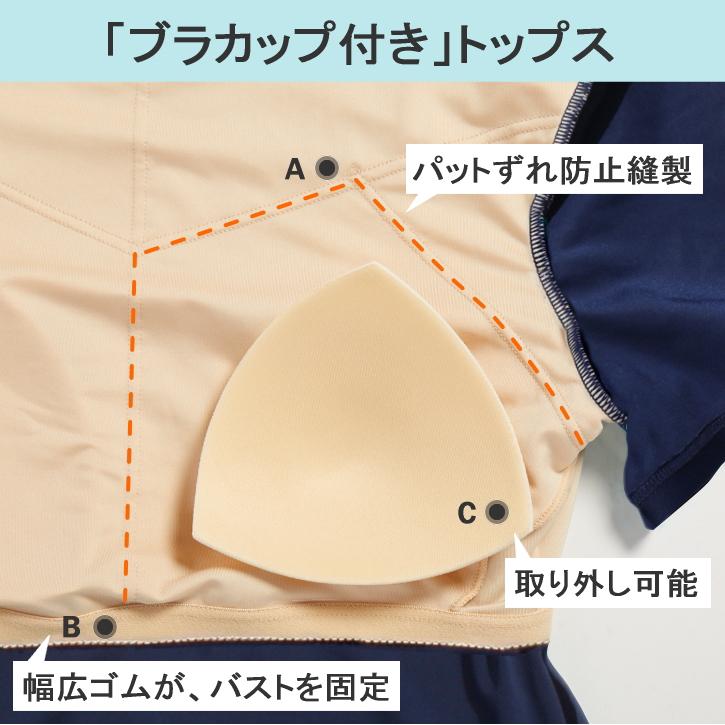 フィットネス水着 レディース セパレート 体型カバー 半袖 大きいサイズ fila ブランド 50代 40代 30代 タンキニ おしゃれ フィラ めくれ防止 ジム プール | FILA | 16