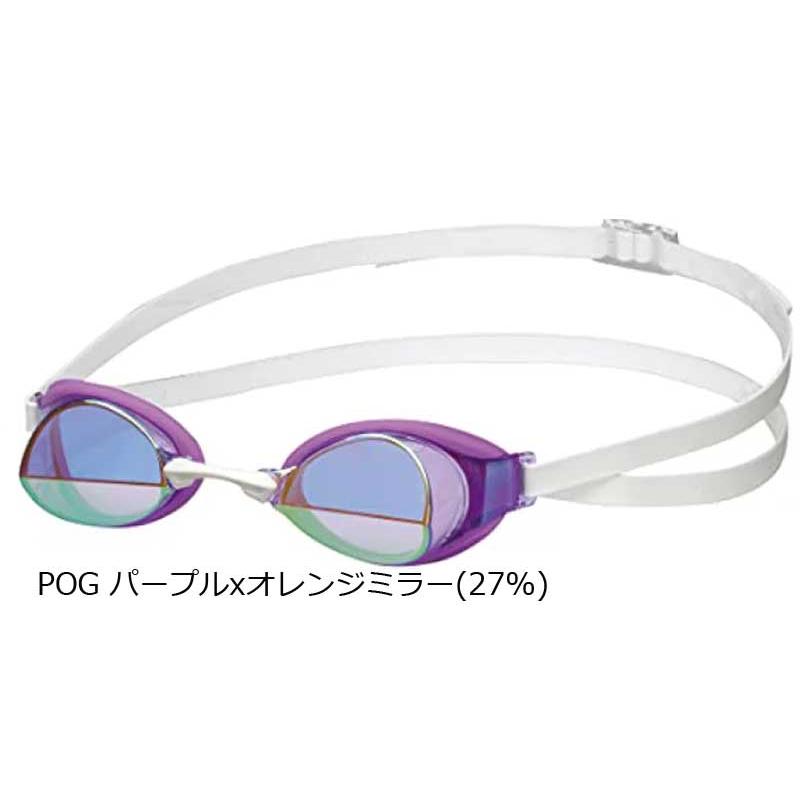 「メガネ着用可」SWANS ミラーゴーグル 専用ケース付き SWANS スワンズ(SWANS) 自由形専用クッション付きミラーゴーグル