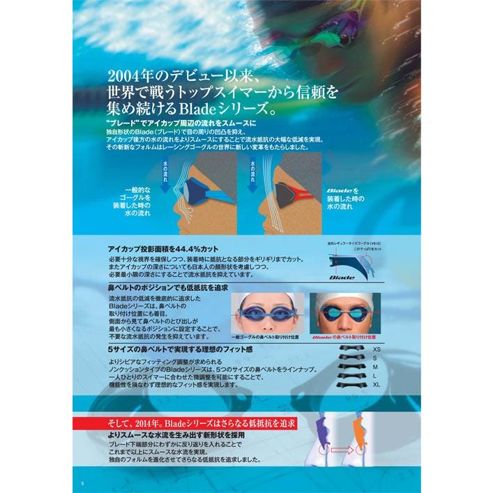 ビュー(VIEW)TOKYOモチーフプリント スワイプアンチフォグ ノンクッションレーシングミラーゴーグル ブレード ゼロ(BLADE ZERO)V127TKY｜swimshop-jone｜03
