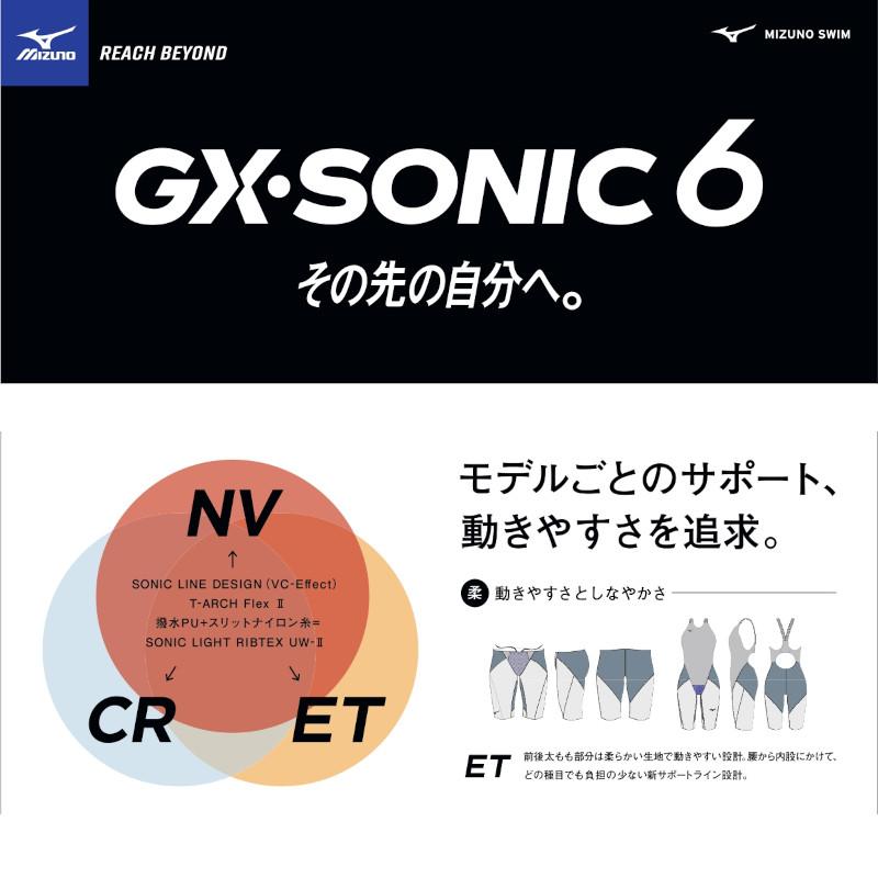 MIZUNO ミズノ(MIZUNO) 女性用 競泳水着 GX・SONIC 6 ET MIZUNO ミズノ(MIZUNO) 女性用 競泳水着 GX・SONIC 6 ET