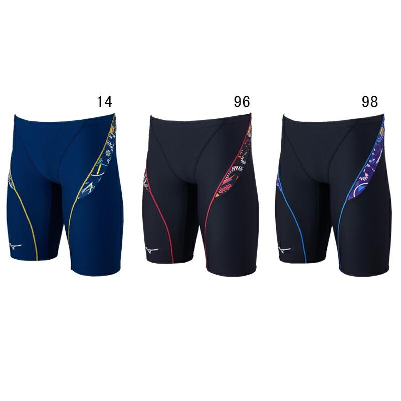 新品スイムハーフスパッツ MIZUNO N2MB103196サイズＭ:3 色 MIZUNO（ミズノ） (ネコポス可) 男性用 練習用水着 エクサスーツ