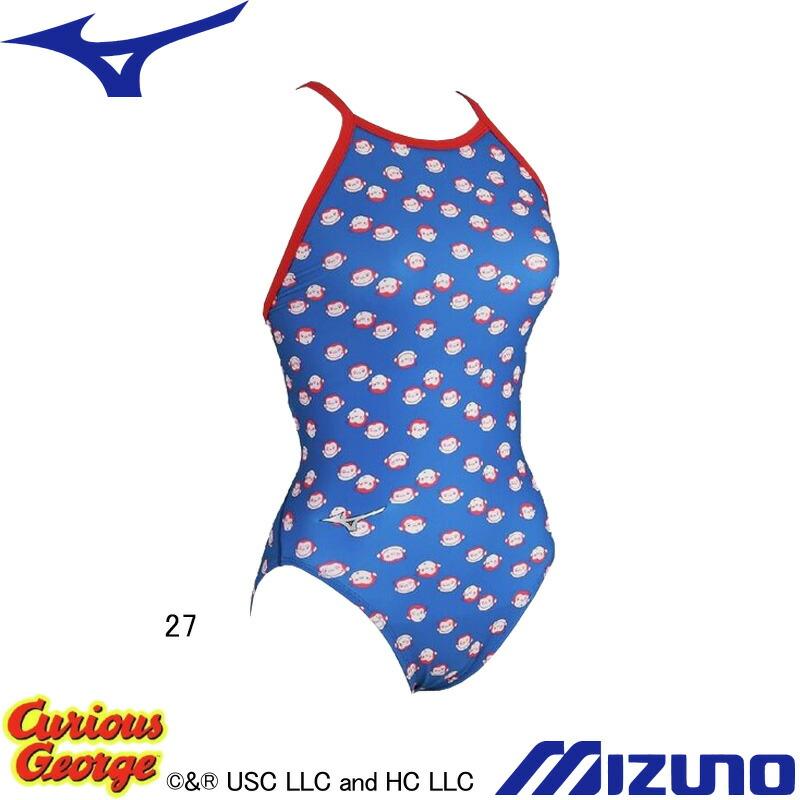 MIZUNO（ミズノ） (ネコポス可) 女性用 練習用水着 おさるのジョージ