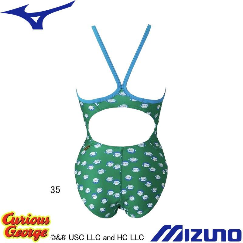MIZUNO（ミズノ） (ネコポス可) 女性用 練習用水着 おさるのジョージ