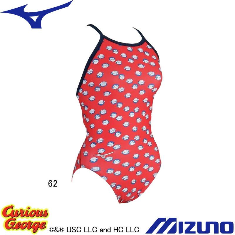 (ネコポス可)ミズノ(MIZUNO) 女性用 練習用水着 おさるのジョージ エクサスーツウイメンズミディアムカット N2MAD294_3