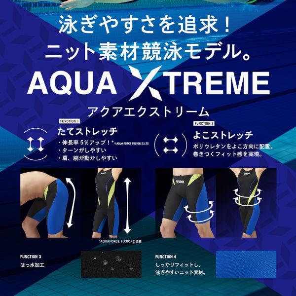 (ネコポス可)アリーナ(ARENA)女性用 競泳水着 AQUA Xtreme ウイメンズハーフスパッツ(クロスバック) ARN-1020W｜swimshop-jone｜04