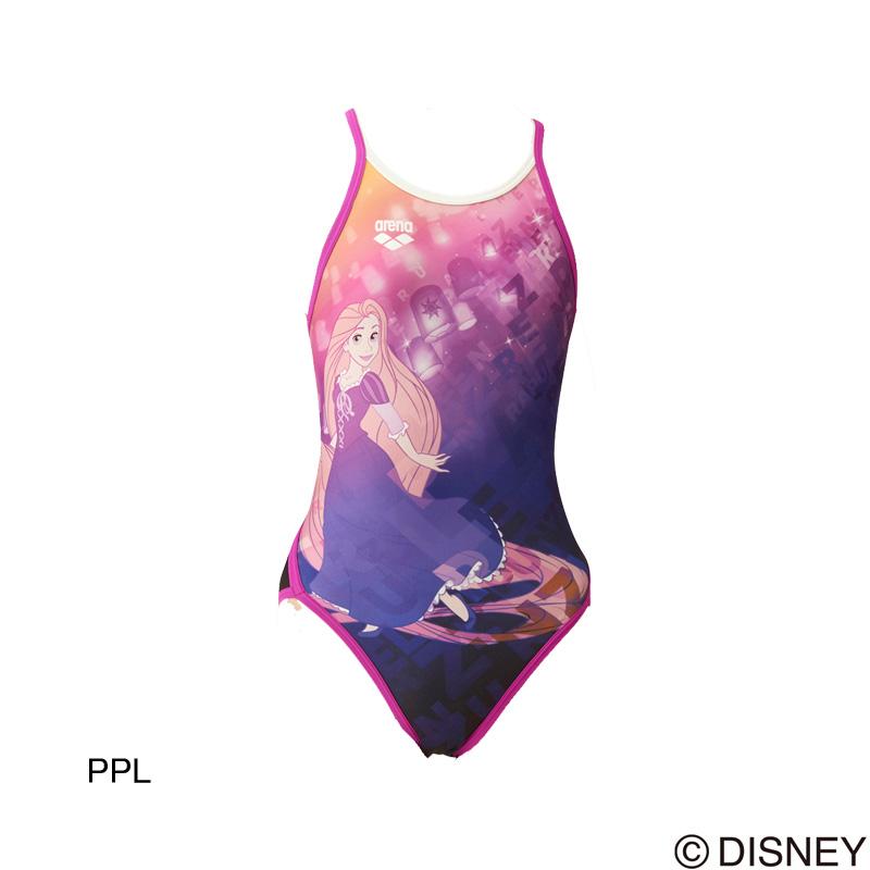 ネコポス可)アリーナ(ARENA) 女児用 練習用水着 ディズニー