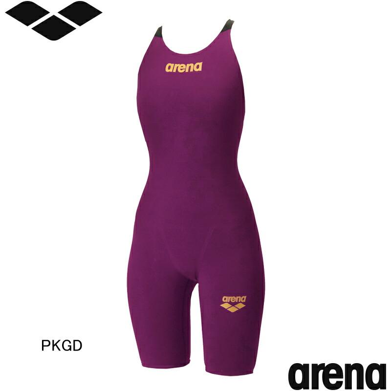 アリーナ(ARENA) 女性用 競泳水着 アクアフォースフュージョンワン ウイメンズワンピーススパッツ(オープンバック・ハーフレッグ) AS6SRC10Lの画像