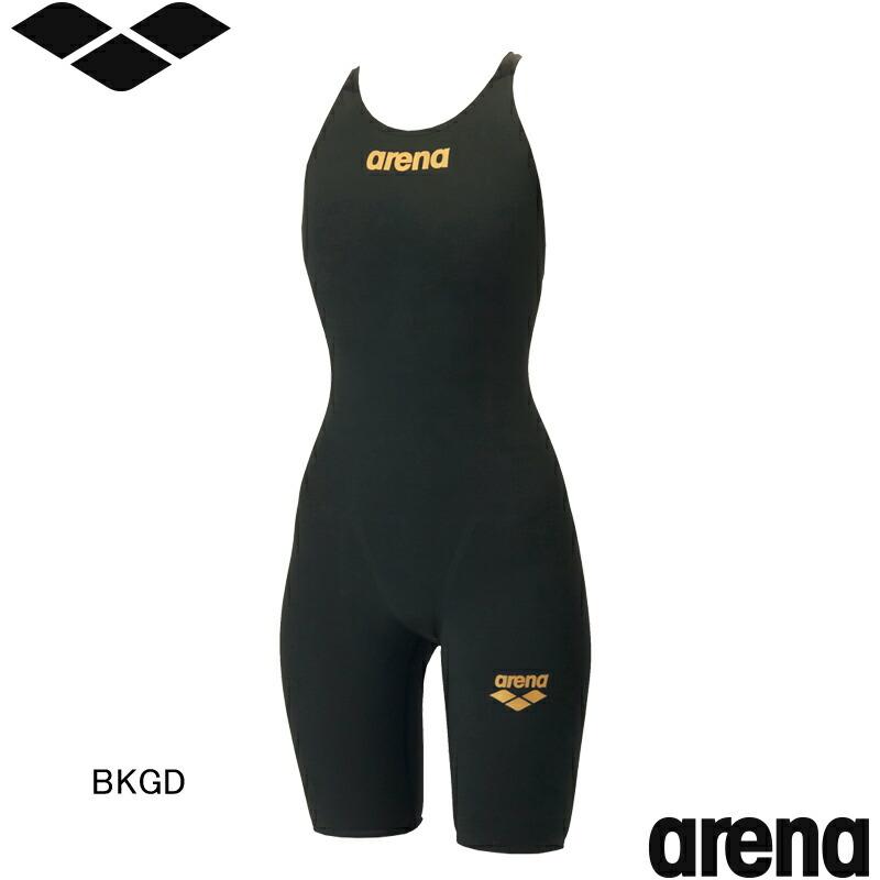 アリーナ(ARENA) 女性用 競泳水着 アクアフォースフュージョンワン ウイメンズワンピーススパッツ(オープンバック・ハーフレッグ) AS6SRC10Lの画像