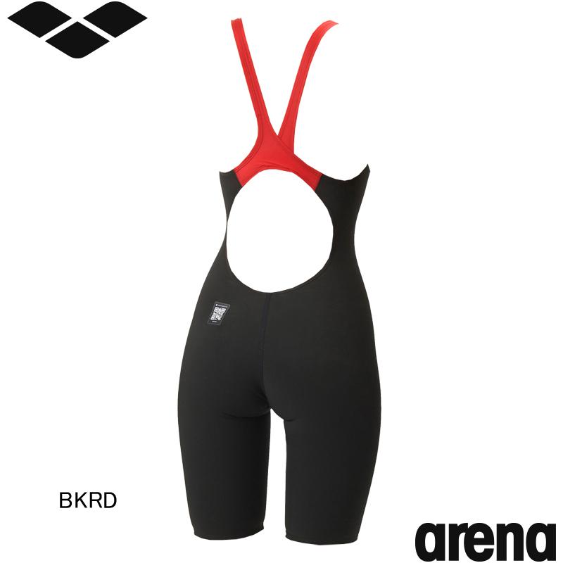 アリーナ(ARENA) 女性用 競泳水着 アクアフォースフュージョンワン ウイメンズワンピーススパッツ(オープンバック・ハーフレッグ) AS6SRC10Lの画像