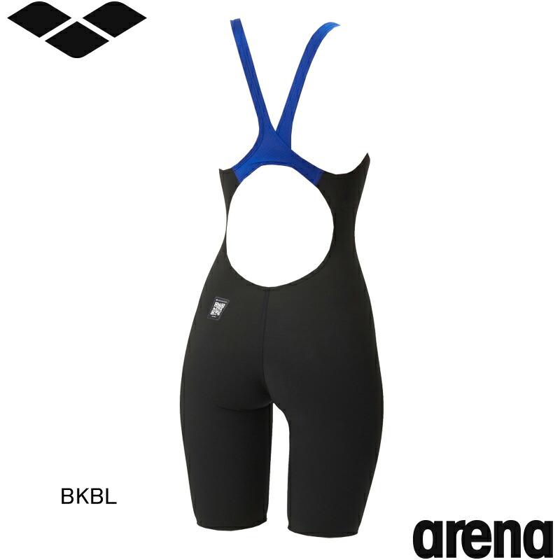 アリーナ(ARENA) 女性用 競泳水着 アクアフォースフュージョンワン ウイメンズワンピーススパッツ(オープンバック・ハーフレッグ) AS6SRC10Lの画像
