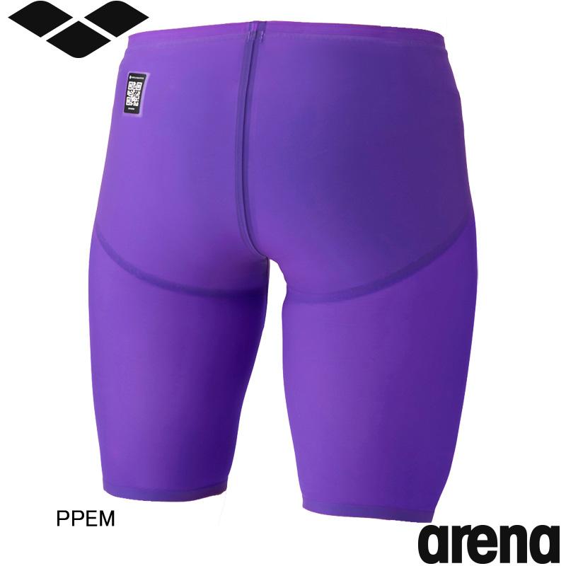 アリーナ(ARENA) 男性用 競泳水着 アクアフォースストーム MF メンズレーシングスパッツ(ハーフレッグ) AS6SRC03Mの画像