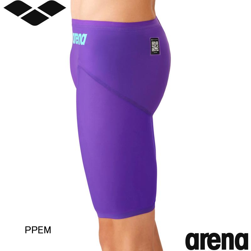 アリーナ(ARENA) 男性用 競泳水着 アクアフォースストーム MF メンズレーシングスパッツ(ハーフレッグ) AS6SRC03Mの画像