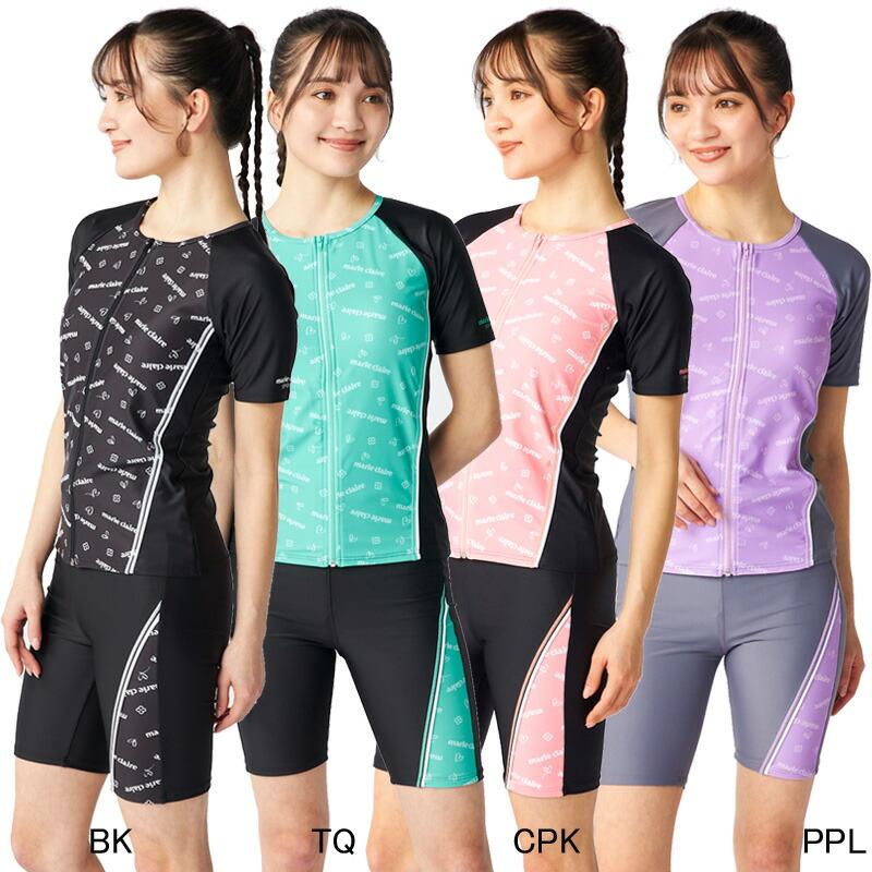 マリクレール(marie claire) 女性用 フィットネス水着 ウイメンズ半袖