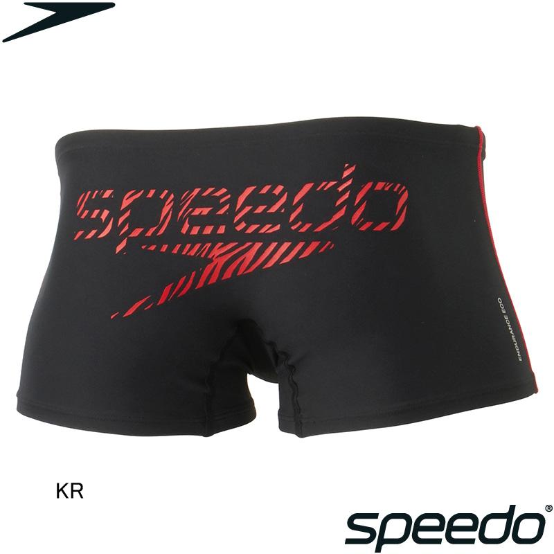 セ*ー様 Speedo 競泳水着 ボックス型 JLAロゴ レッド speedo（スピード） (ネコポス可)スピード(SPEEDO) 男性用 練習用水着