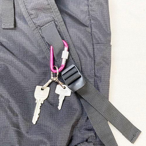 単色３個セット　ボルトロックカラビナキーホルダー　プチギフト　店舗用品　事務用品　防犯用品　防災用品　落下防止　紛失防止　業務用　備品　卸値 |  | 02