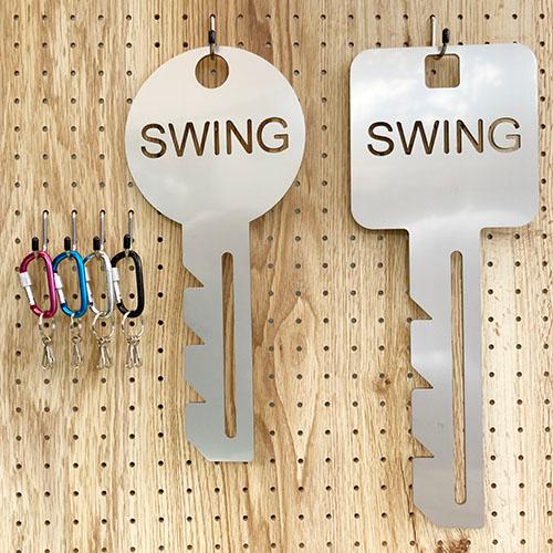 単色３個セット　ボルトロックカラビナキーホルダー　プチギフト　店舗用品　事務用品　防犯用品　防災用品　落下防止　紛失防止　業務用　備品　卸値 |  | 07