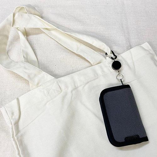 単色２個セット　ミニカラビナリールキーホルダー　プチギフト　店舗用品　事務用品　防犯用品　防災用品　落下防止　紛失防止　業務用　備品　卸値 |  | 03