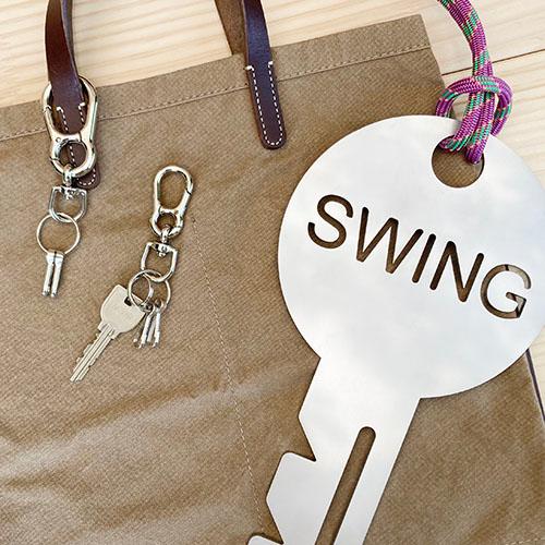 ２個セット　八の字カラビナキーホルダーＳ　プチギフト　店舗用品　事務用品　防犯用品　防災用品　落下防止　紛失防止　業務用　備品　卸値 |  | 05