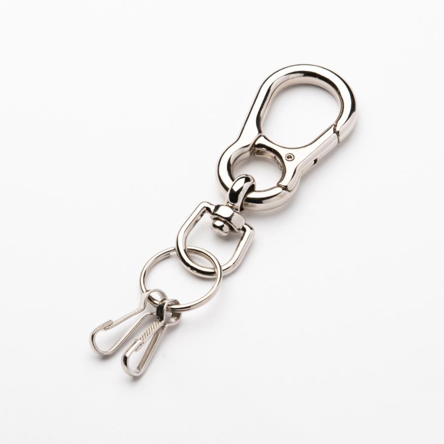 ２個セット　八の字カラビナキーホルダーＬ　プチギフト　店舗用品　事務用品　防犯用品　防災用品　落下防止　紛失防止　業務用　備品　卸値 | 