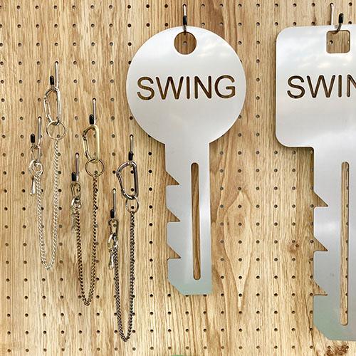 単色２個セット　アンティークカラビナチェーンキーホルダー　プチギフト　店舗用品　事務用品　防犯用品　防災用品　落下防止　紛失防止　業務用　備品　卸値 |  | 05