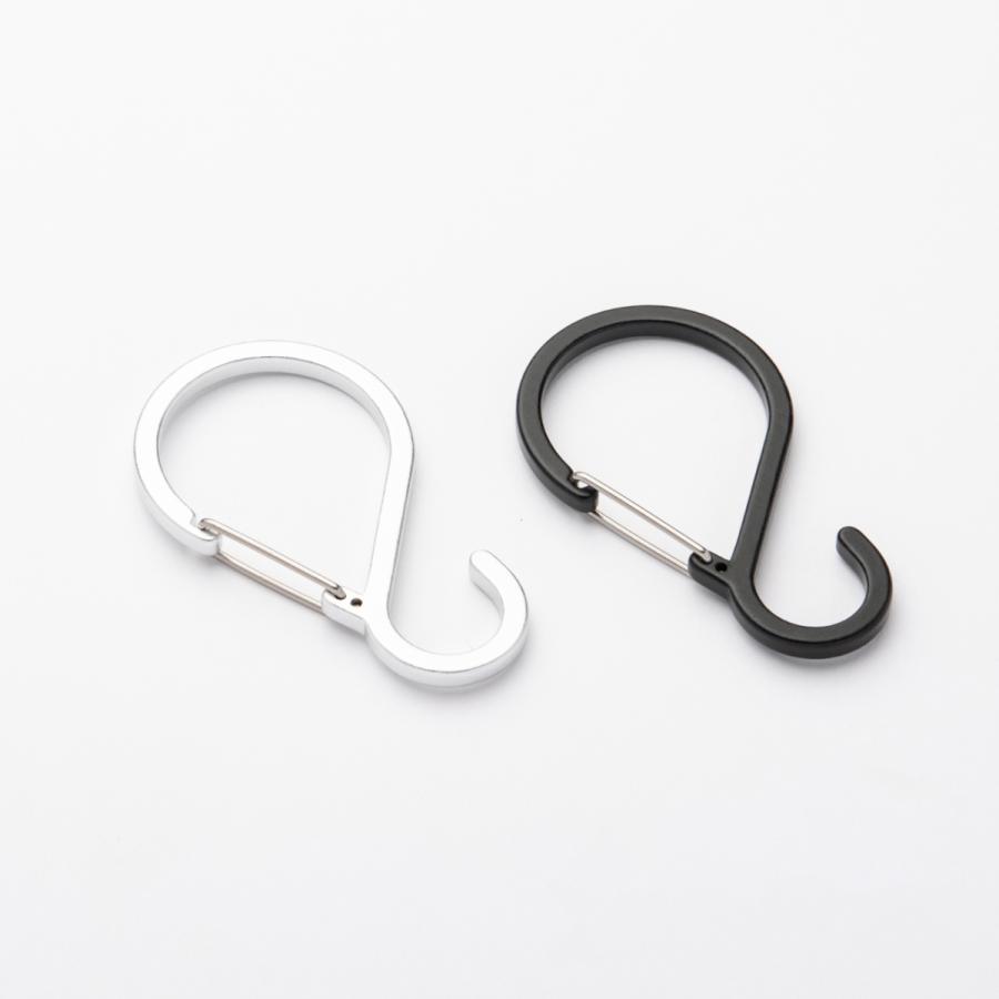 単色３個セット　便利フックＳ型カラビナＭ　プチギフト　店舗用品　事務用品　防犯用品　防災用品　落下防止　紛失防止　業務用　備品　卸値 | 