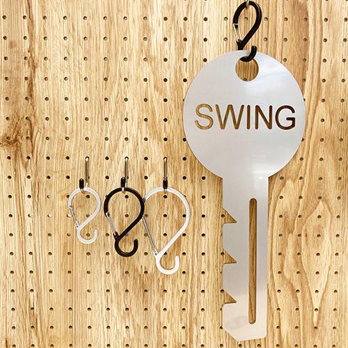 単色３個セット　便利フックＳ型カラビナＭ　プチギフト　店舗用品　事務用品　防犯用品　防災用品　落下防止　紛失防止　業務用　備品　卸値 |  | 05