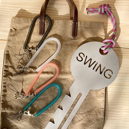 単色３個セット　ストラップコイルロングキーホルダー　プチギフト　店舗用品　事務用品　防犯用品　防災用品　落下防止　紛失防止　業務用　備品　卸値 |  | 03