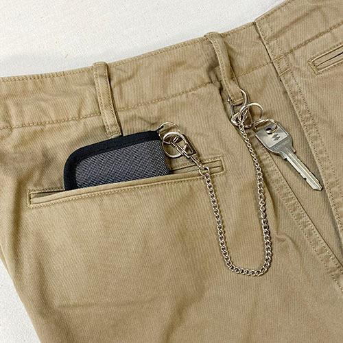 単色３個セット　ピアスウォレットショートチェーンキーホルダー　プチギフト　店舗用品　事務用品　防犯用品防災用品　落下防止紛失防止　業務用　備品　卸値 |  | 01