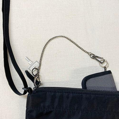 単色３個セット　ピアスウォレットショートチェーンキーホルダー　プチギフト　店舗用品　事務用品　防犯用品防災用品　落下防止紛失防止　業務用　備品　卸値 |  | 02