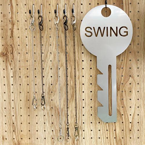 単色３個セット　ピアスウォレットショートチェーンキーホルダー　プチギフト　店舗用品　事務用品　防犯用品防災用品　落下防止紛失防止　業務用　備品　卸値 |  | 03