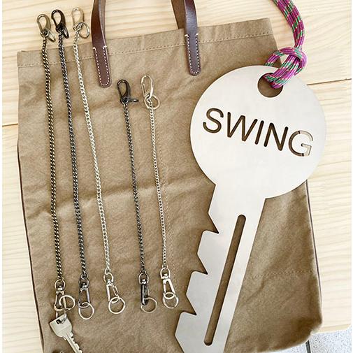 単色３個セット　ピアスウォレットショートチェーンキーホルダー　プチギフト　店舗用品　事務用品　防犯用品防災用品　落下防止紛失防止　業務用　備品　卸値 |  | 04