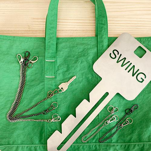 単色３個セット　ピアスウォレットショートチェーンキーホルダー　プチギフト　店舗用品　事務用品　防犯用品防災用品　落下防止紛失防止　業務用　備品　卸値 |  | 05