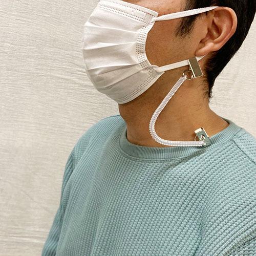 単色２個セット　キャップ＆ハット＆マスクホルダーストラップ　コイルタイプ　プチギフト　帽子マスクストラップ　落下防止紛失防止　店舗用品　業務用　卸値 |  | 02