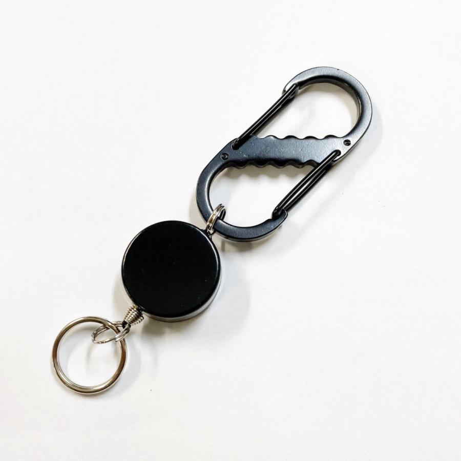 ２個セット　ＷゲートＫＢミニリールキー　ＢＫ　プチギフト　店舗用品　事務用品　防犯用品　防災用品　落下防止　紛失防止　業務用　備品　卸値 | 
