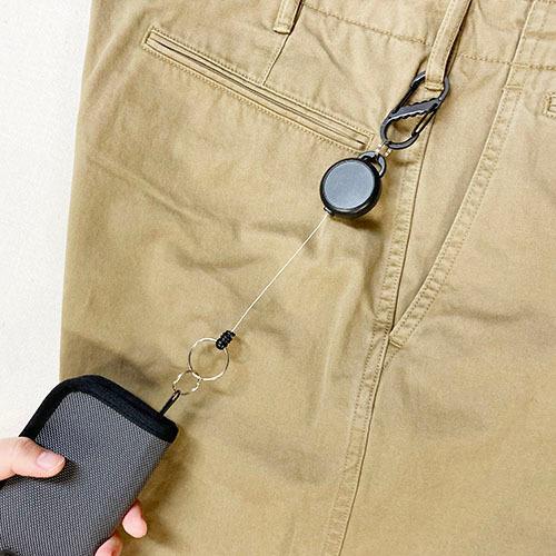 ２個セット　ＷゲートＫＢワイヤーリールキー　ＢＫ　プチギフト　店舗用品　事務用品　防犯用品　防災用品　落下防止　紛失防止　業務用　備品　卸値 |  | 01