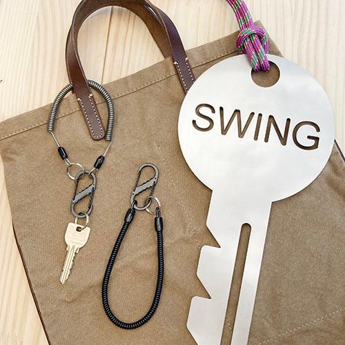 ２個セット　ＷゲートＫＢワイヤーコイルキー　ＢＫ　プチギフト　店舗用品　事務用品　防犯用品　防災用品　落下防止　紛失防止　業務用　備品　卸値 |  | 04