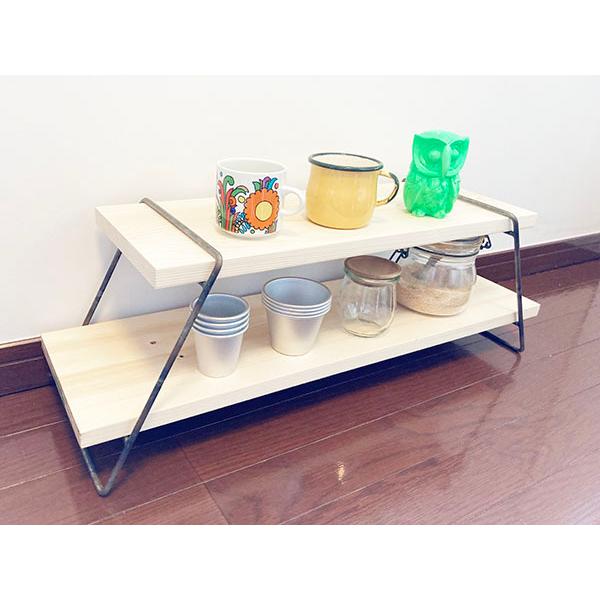 アイアンラックフレーム単品２PCセット　キャンプ　アウトドア　シェルフ　棚　インテリア　キッチン　店舗什器　店舗用品　ディスプレイ　カフェ　アンティーク |  | 03