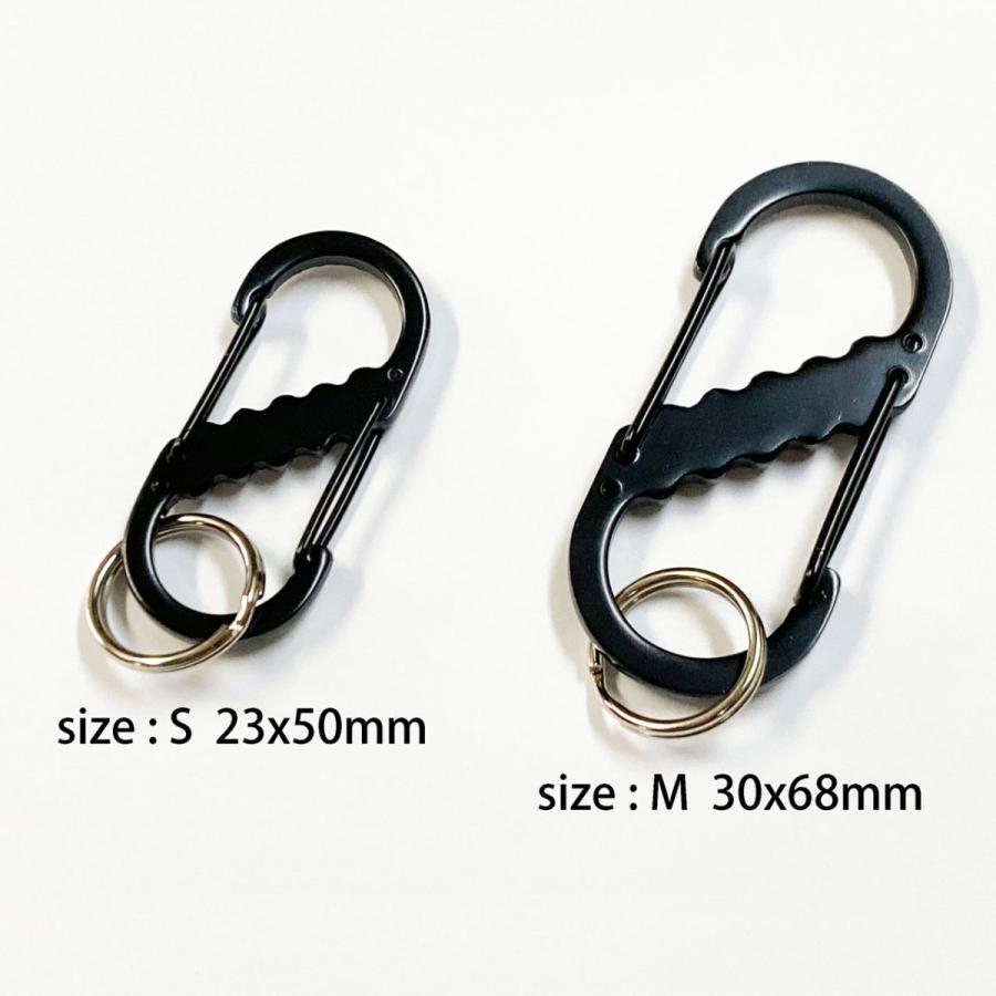 ３個セット　カラビナキーＷゲート　Ｍ　プチギフト　店舗用品　事務用品　防犯用品　防災用品　落下防止　紛失防止　業務用　備品　卸値 |  | 01