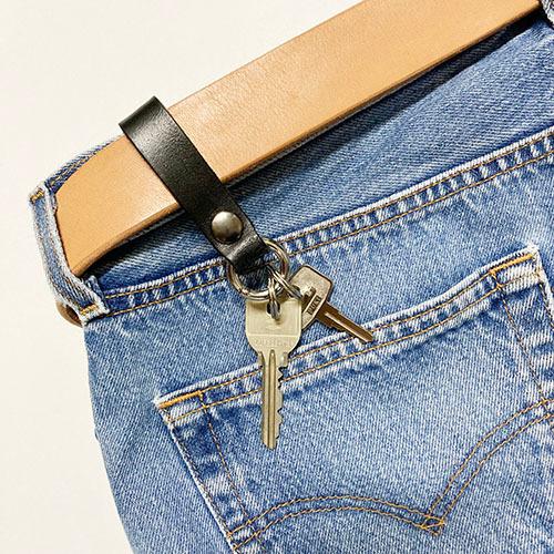 ２個セット　レザーベルトリングカラビナキー　プチギフト　店舗用品　事務用品　防犯用品　防災用品　落下防止　紛失防止　業務用　備品　卸値 |  | 01