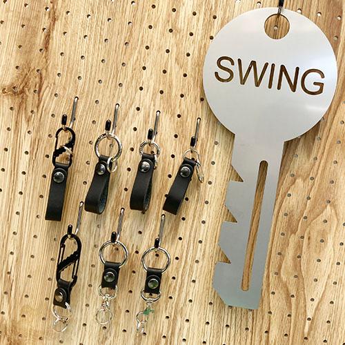 ２個セット　レザーベルトリングカラビナキー　プチギフト　店舗用品　事務用品　防犯用品　防災用品　落下防止　紛失防止　業務用　備品　卸値 |  | 04