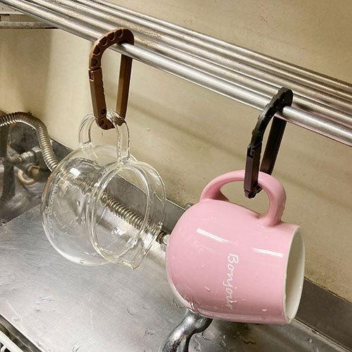 単色３個セット　ＳＤプラカラビナキー　プチギフト　店舗用品　事務用品　防犯用品　防災用品　落下防止　紛失防止　業務用　備品　卸値 |  | 05