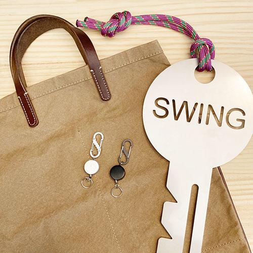 単色２個セット　ミニアルミＷゲートミニリールキー　プチギフト　店舗用品　事務用品　防犯用品　防災用品　落下防止　紛失防止　業務用　備品　卸値 |  | 03