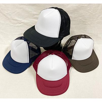 アメリカンメッシュＣＡＰツートン　ベースボールキャップ　無地　シンプル　リフレクター付き　ベーシック　オールシーズン　チーム　業務用 | 