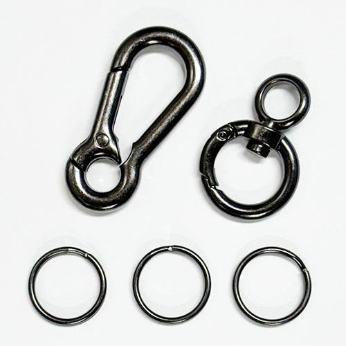 ２個セット アンティーク８型Ｗカラビナ（Ｓ） 店舗用品 事務用品 防犯用品 防災用品 落下防止 紛失防止 業務用 備品 |  | 02